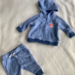 Baby B’gosh French Terry Airplane Hoodie & Pants